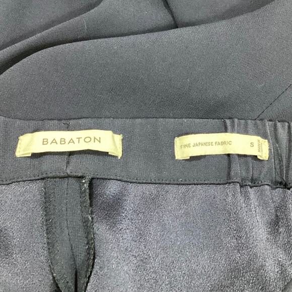 Aritzia Babaton Navy Blue High Waisted Crop Pull On Tapered Dress Pants Size S - Picture 4 of 5